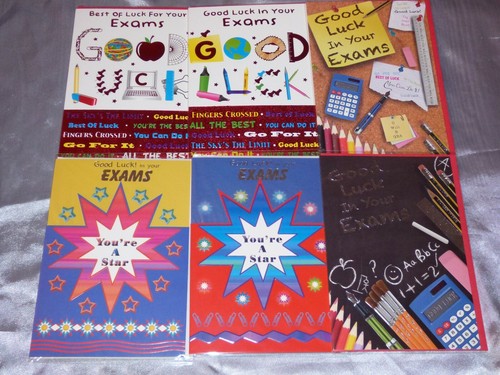 Good luck your exams card - luck,