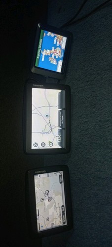 Three sat navs - three,